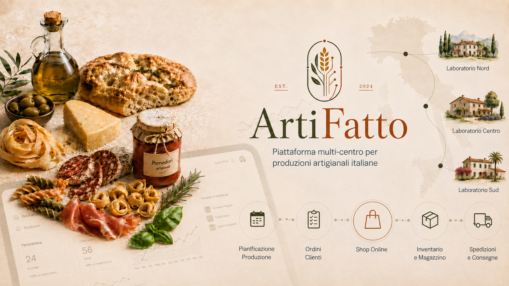 BottegHub - Piattaforma multi-centro per produzioni artigianali italiane